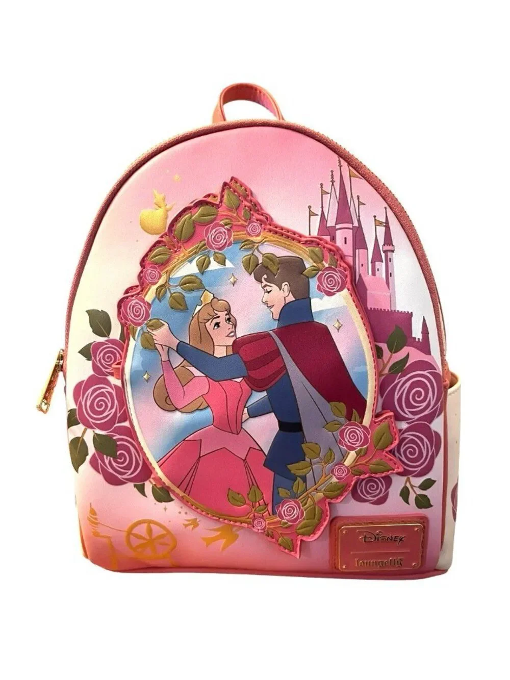 Loungefly Sleeping Beauty Mini Backpack Aurora Phillip Open Door Dream Bag NWT